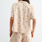 Floral Short Sleeve Top and Shorts Set