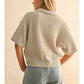 Multi Color Collared Knitted Top