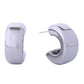 14K Dipped Chunky Half Hoop Post Earrings