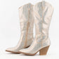 Rhinestone Jeweled Mid-Calf Glam Western Boots