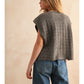 Textured Pattern Sweater Vest