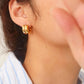 Emma Non-Tarnish Double C-Hoop Earring