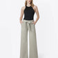 Super High Rise Self Tie Belt Wide Leg Jeans