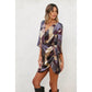 Notable Sensation Surplice Mini Dress