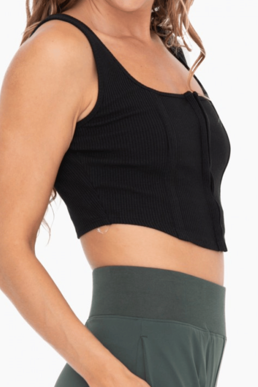 Cotton Blend Corset Top