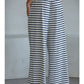 Knit Cotton Spandex Striped Pants