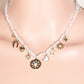 Assorted Charms Pearl Beaded Chain Necklace