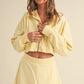 Mineral Wash Oversized Crop Hoodie
