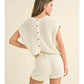 Contrasted Detail Knitted Top