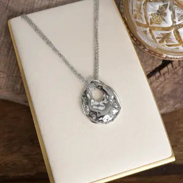 Molten Muse – Organic Sculpted Pendant Necklace