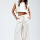 Elastic Waist Polka Dot Pants