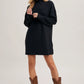 Mock Neck Knit Sweater Mini Dress