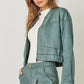 Suede Bomber Jacket