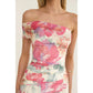 Off Shoulder Floral Maxi Dress