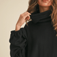 The Joanna Lightweight Turtle Neck Dolman Sleeve Knit Sweater