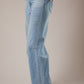 Mid-Rise Denim Pants with Stud Detail
