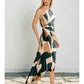 First Class Asymmetrical Pleated Maxi Dress