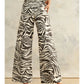 Zebra Print Stretch Pants