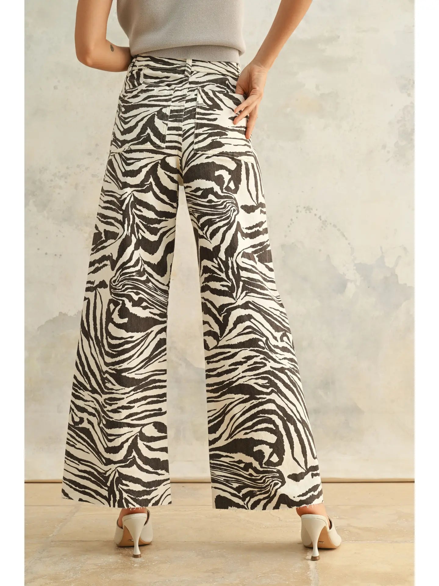 Zebra Print Stretch Pants