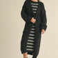 Multi Color Sequins Long Chunky Knit Cardigan