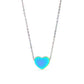 18K Gold Stainless Steel Blank Heart Necklace