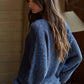 Sweater Knit Crochet Round Neck Long Sleeve Top