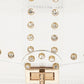 Transparent Rectangle Rhinestone Trim Bag