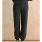 Waffle Pattern Sweater Jogger Pants