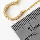 Cz Gold-Dipped Horseshoe Necklace