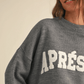 Apres Ski Letter Front Sweater Top