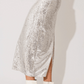Sequin Maxi Skirt with Back Slit
