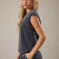 Sleeveless Top with Studs