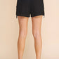 High Waist Shorts with Cargo Buckle Pockets