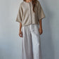 Knit Sweater Quarter Sleeve Button Up Cardigan Top