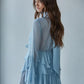 Woven Chiffon Polyester Ruffle Tiered Mini