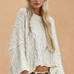Cable Knit Look Lightweight Sweater