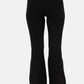 High Waisted Flared Fleece Leggings