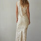 Woven Cotton Floral Lace Work Sleeveless Top