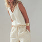 Floral Embroidered Cotton Top and Pant Set