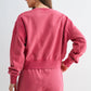 Mineral Wash Luxe Cropped Sweatshirt