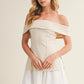 Off Shoulder Twofer Dress