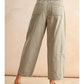 Mini Checker Pattern Barrel Pants