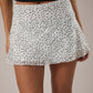 Cross-Over Front Polka Dot Mini Skirt
