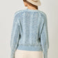 Mixed Weaving Sweater Cardigan