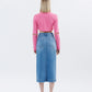 High Rise Utility Midi Skirt