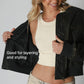 Ribbed High Neck Crop Top