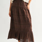 Boho Breeze Tiered Maxi Skirt