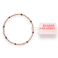Penelope Bracelet in Light Pink and Maroon
