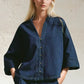 Oversized Dark Denim Shirt