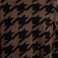 Oversized Houndstooth Print Sweater Dress
